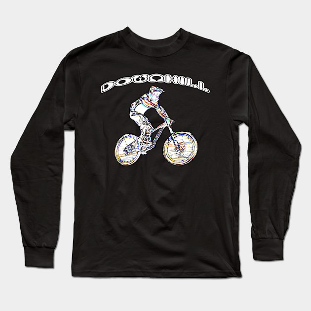 mtb Long Sleeve T-Shirt by rickylabellevie